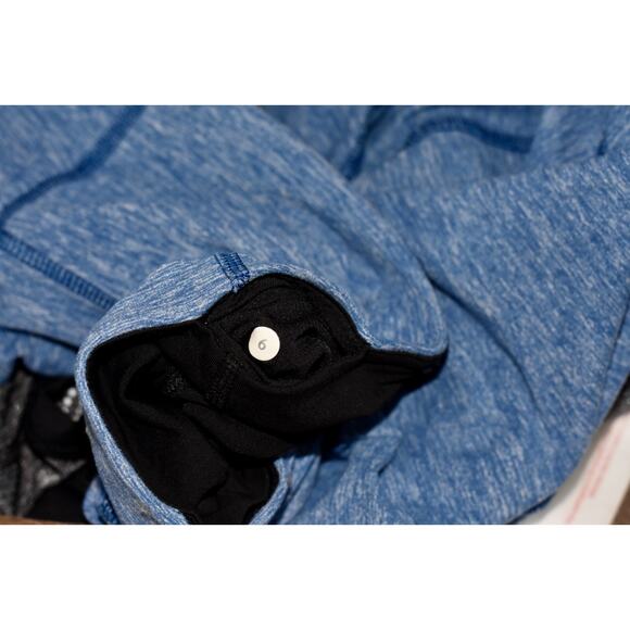 Lululemon Run Turn Around Tight Leggings Heathered Rugged Blue Size 6 - Picture 5 of 6